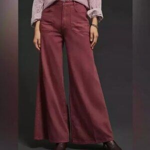 Pilcro Anthropologie The Jane Pants Red